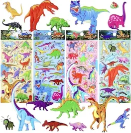 naklejki-wypukle-3d-dinozaury-4-arkusze-160-szt