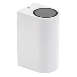 lampa-elewacyjna-dwukierunkowa-2xgu10-okragla-biala-parete-tiago-ip54