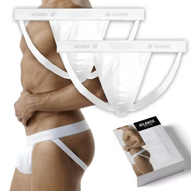Slipy Męskie Jockstrap PUSH-UP Efekt Powiększenia ATLANTIC MAGIC POCKET XL