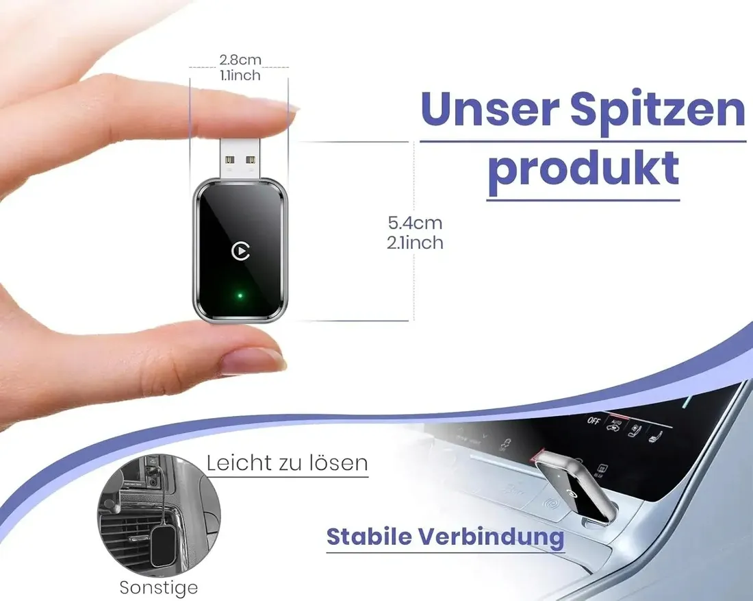 czarno-srebrny-bezprzewodowy-adapter-do-samochodu-android-ios-stan-nowy