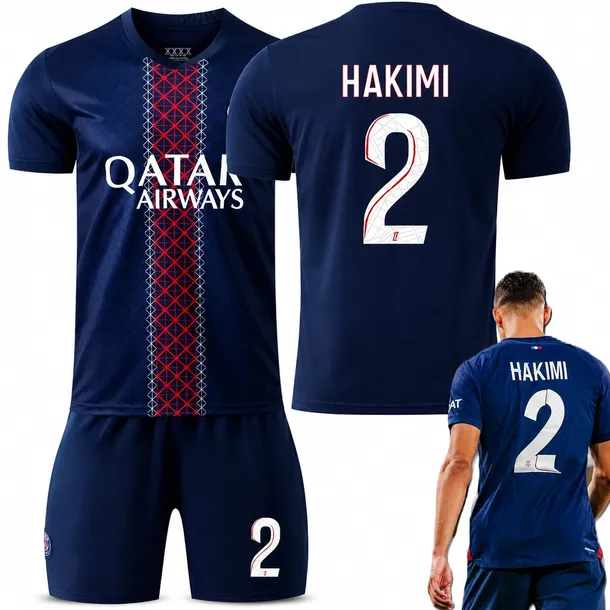 KOMPLET PIŁKARSKI KOSZULKA ACHRAF HAKIMI PSG PARIS WSZYSTKIE ROZMIARY