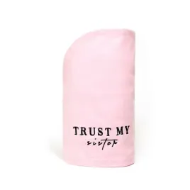 trust-my-sister-bawelniany-recznik-do-wlosow-pink