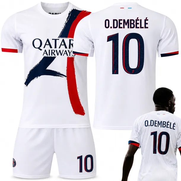 KOMPLET PIŁKARSKI KOSZULKA OUSMANE DEMBELE PSG PARIS WSZYSTKIE ROZMIARY