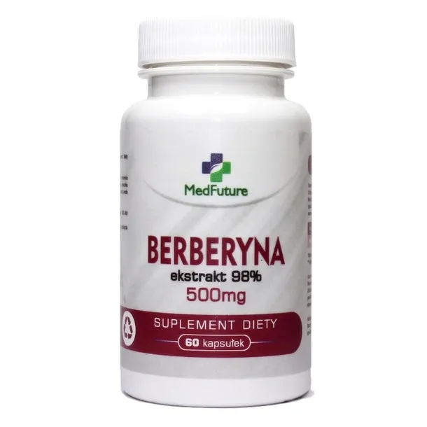 MEDFUTURE BERBERYNA EKSTRAKT 98% 500 mg ZDROWE SERCE REDUKCJA WAGI 60 kaps