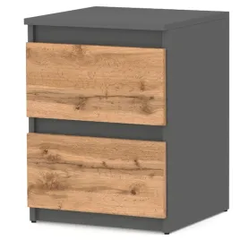 szafka-nocna-loft-40-cm-szary-mat-dab-wotan-duzy-stolik-nocny-do-sypialni
