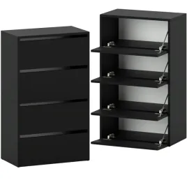 szafka-na-buty-czarna-60-cm-wysoka-waska-bez-siedziska-modulowa-loft