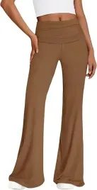 reoria-spodnie-damskie-legginsy-eleganckie-szerokie-nogawki-brazowe-s