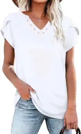 bluzka-damska-oddychajaca-v-neck-krotki-rekaw-t-shirt-casual-biala-xl