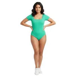 damskie-body-modelujace-krotki-rekaw-basic-treningowe-zielone-mietowe-m