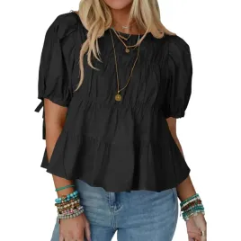 damska-bluza-bufiaste-rekawy-bawelniana-stylowa-casual-letnia-czarna-m