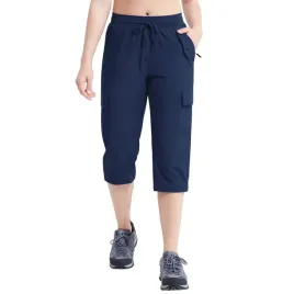 damskie-spodnie-3-4-cargo-trekkingowe-sportowe-wodoodporne-granatowe-m