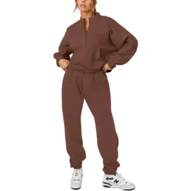 damski-komplet-dresowy-bluza-spodnie-bawelna-sportowy-stylowy-brazowe-xl