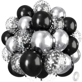 balony-lateksowe-zestaw-35-szt-imprezowe-sylwester-czarne-srebrne-30-cm