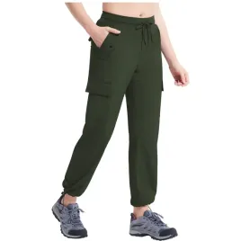 damskie-spodnie-3-4-cargo-trekkingowe-wodoodporne-sportowe-capri-zielone-xs