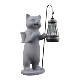 figurka-kota-z-latarnia-solarna-dekoracja-ogrodowa-zywica-szara-28-cm
