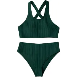 damski-stroj-kapielowy-bikini-dwuczesciowy-wysoki-stan-zielony-l