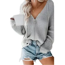 damska-bluza-z-kapturem-kardigan-dzianina-dekold-serek-szara-xl