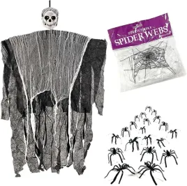 zdqc-halloween-wiszacy-zniwiarz-dekoracja-z-pajeczynami-i-pajakami