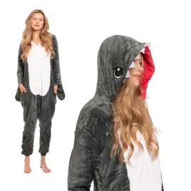 pizama-damska-kombinezon-kigurumi-kostium-onesie-szary-rekin-155-165-cm-m