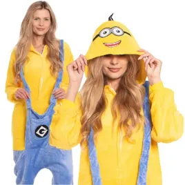 Zdjęcie produktu Piżama Damska Kombinezon Kigurumi Onesie Kostium Minionek Żółty 175-185 XL
