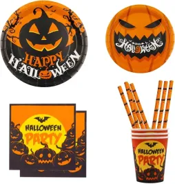 zestaw-10-papierowe-naczynia-na-halloween-nietoperz-talerze-kubki-serwetki