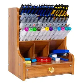 wielofunkcyjny-drewniany-organizer-na-biurko-z-szuflada-20x15x25-cm