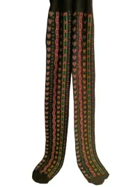 krebo-rajstopy-dziewczece-czarne-w-kwiaty-i-serca-rozmiar-128-134-cm