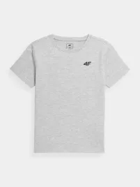 4f-t-shirt-gladki-chlopiecy-szary-100percent-bawelna-styl-rozmiar-152cm