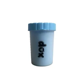 czyscik-do-lap-psa-silikonowy-kubek-niebieski-360-uniwersalny-15x10-cm