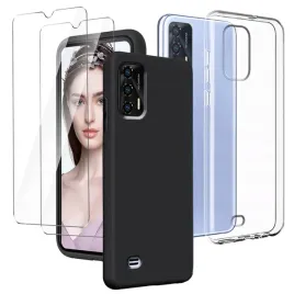 lyzxmy-dla-oukitel-c31-przezroczyste-i-czarne-etui-szklo-hartowane