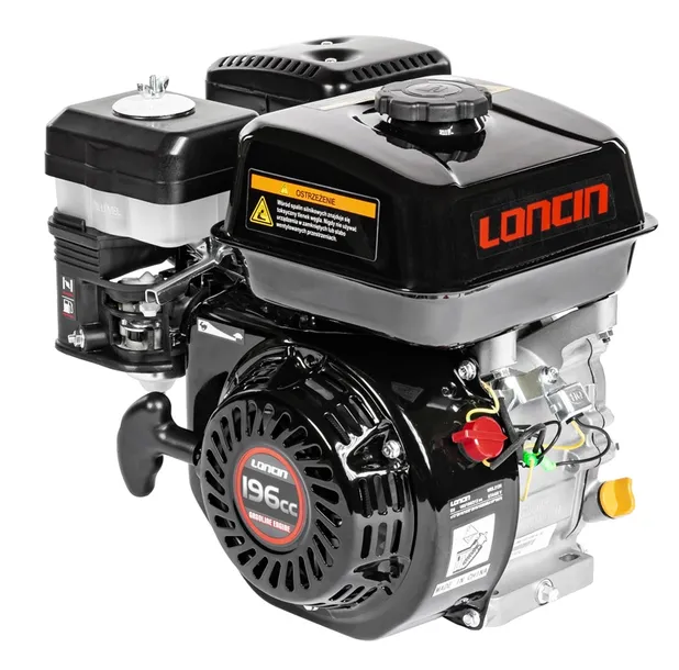 SILNIK SPALINOWY LONCIN 196cm3 G200F-R wał 19mm x 62mm ŻELIWNA TULEJA 6KM