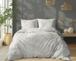 posciel-220x200-bezowa-w-liscie-tropikalny-wzor-100percent-bawelna-soft-meadow