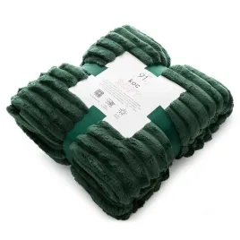 koc-narzuta-170x210-soft-zielony-ciemny-z-mikrofibry-prazki-d91