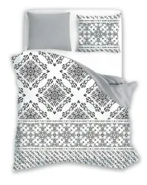posciel-160x200-ornamenty-biala-czarna-szara-fashion-faro
