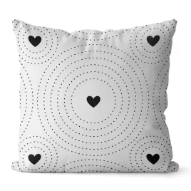poszewka-40x40-cupid-kola-serca-biala-czarna-domarex