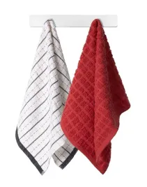 zestaw-recznikow-kuchennych-38x63-czerwony-bialy-krata-frotte-komplet-2-szt