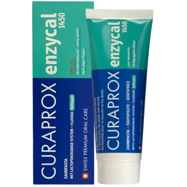 CURAPROX enzycal 1450ppm fluoru Pasta do zębów łagodna i wzmacniająca 75ml