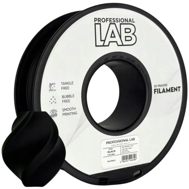 Filament PLA+ Black Czarny Prof. Lab. 1,75mm 1000g Drukarka 3D