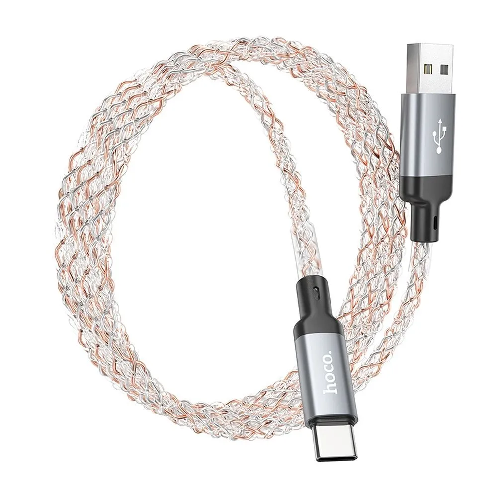 kabel-usb-a-do-usb-c-hoco-3a-1-m-u112-szary