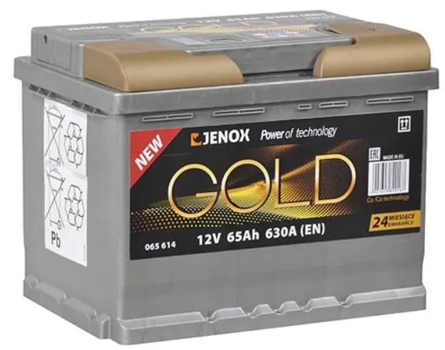 AKUMULATOR 12V JENOX GOLD 65AH 630A P+ GWARANCJA 3 LATA - RADOM