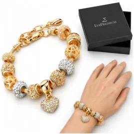 bransoletka-modulowa-zlota-charms-beads-zestaw-zawieszki-pudelko-18k-stal