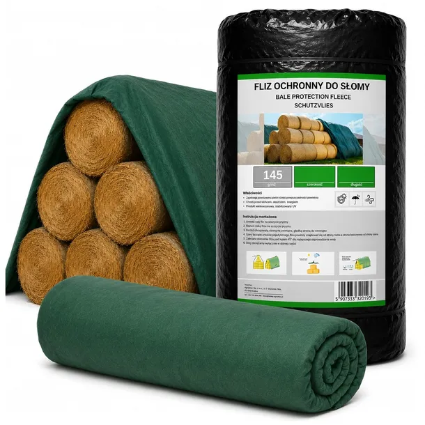 Fliz Agrowłóknina do Okrywania SŁOMY SIANA 15,6x12,5 GRUBY 145g UV+ Agromen