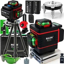 poziomica-laserowa-360-plaszczyznowa-hilda-4d-laser-krzyzowy-statyw-160-cm