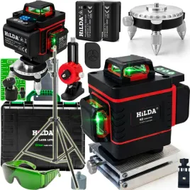 poziomica-laserowa-360-plaszczyznowa-hilda-4d-laser-krzyzowy-statyw-200-cm