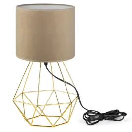 lampa-biurkowa-stolowa-zlota-loft-abazur-welur-cappuccino