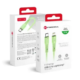 kabel-usb-c-do-lightning-forcell-f-energy-pd-3a-27w-silicone-1-m-c346-zielo