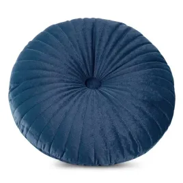 poduszka-40-cm-velvet-granatowa-welurowa-okragla