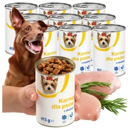 zestaw-10x415g-mokra-karma-kawalki-z-drobiem-w-sosie-witaminy-dla-psa