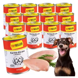 mokra-karma-puszki-zestaw-kurczak-drob-dla-psa-12x415g
