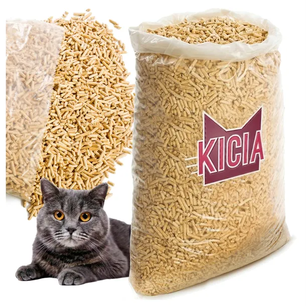 ŻWIREK DREWNIANY SOSNOWY PELLET PODŁOŻE DO KUWETA KLATKA DLA KOTA KRÓLIKA